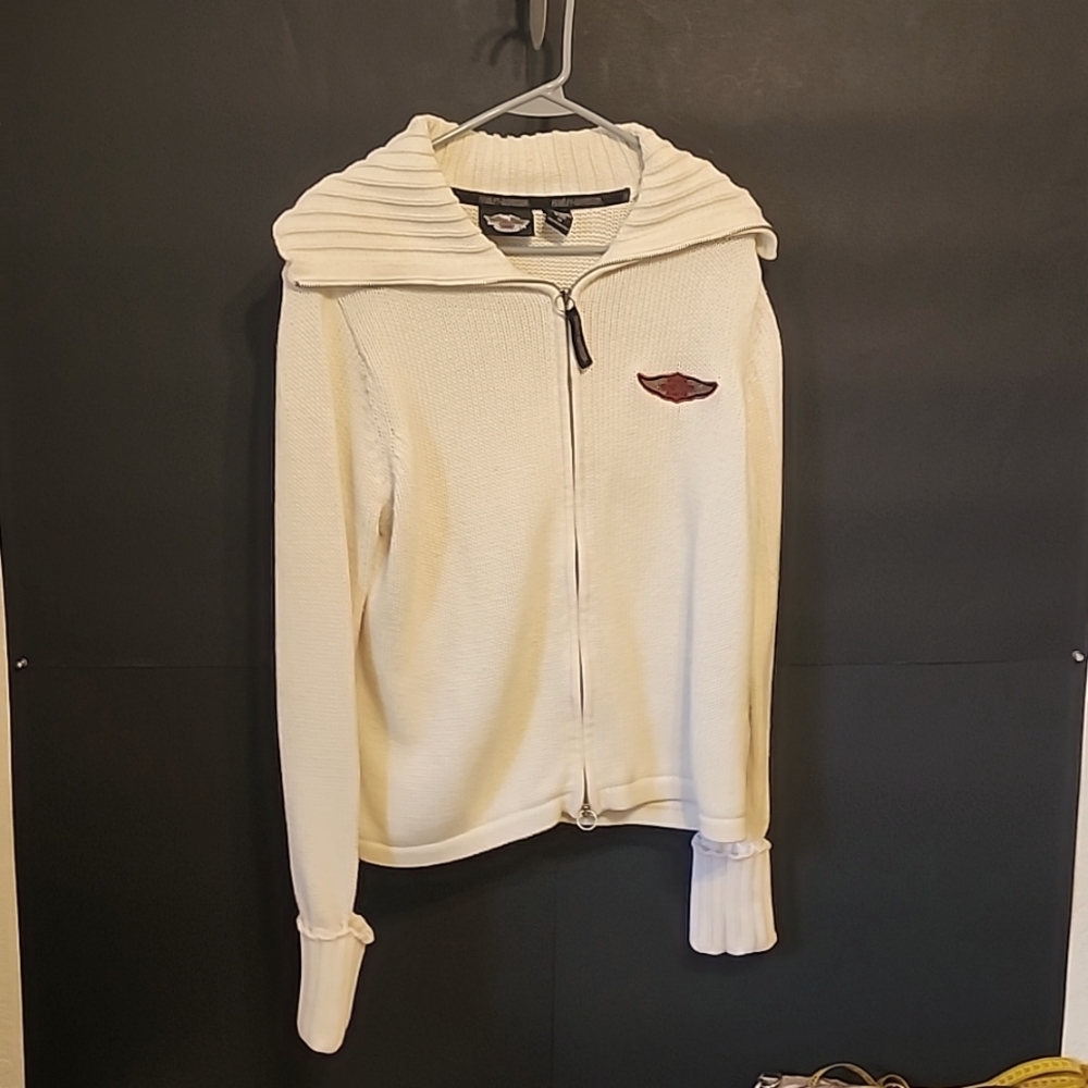 Women's Harley-Davidson zip up sweater size 1w